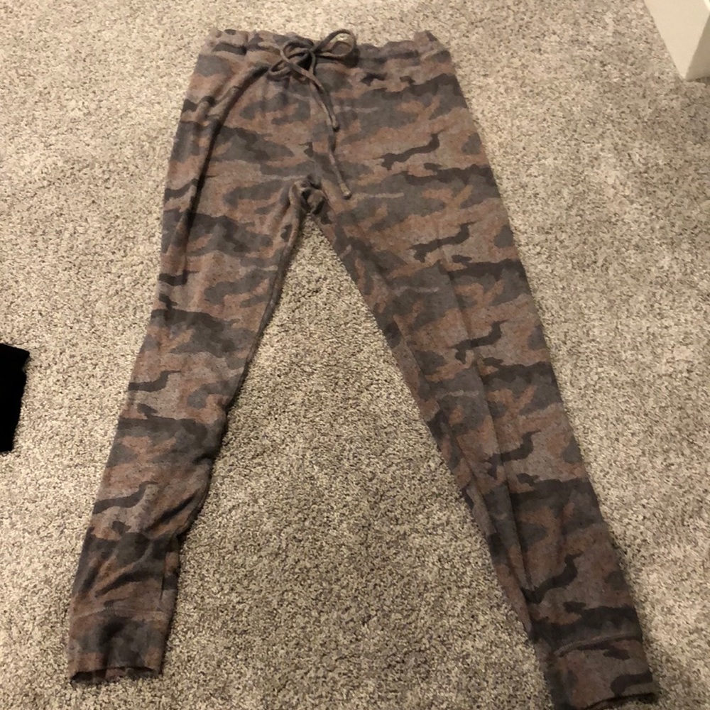 super soft pink and grey camo joggers